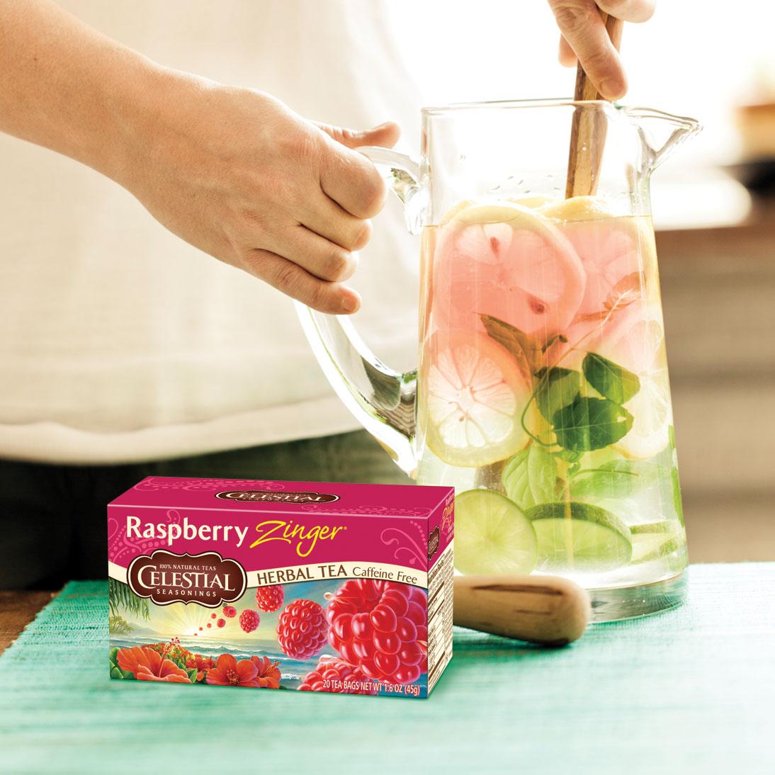 SleepytimeBear's tweet photo. What Celestial Seasonings tea is your favorite to mix with lemonade? Mine is Raspberry Zinger. #NationalLemonadeDay http://t.co/LKRUpkWmTL