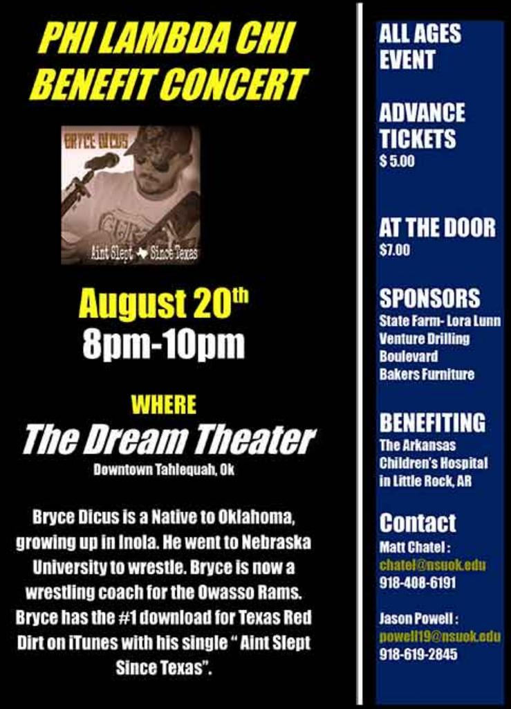 Go out tonight and support <a href="/betaphilamb/">Phi Lambda Chi Beta</a>! You won't want to miss it!