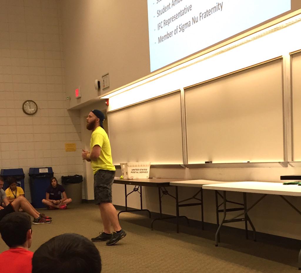 sandtstepup's tweet photo. Thanks @SandT_StuCo Adam for encouraging others to STEP UP! #sandtstepup #MinersThink @SandT_OWeek @MissouriSandT http://t.co/vr2zbfr19X