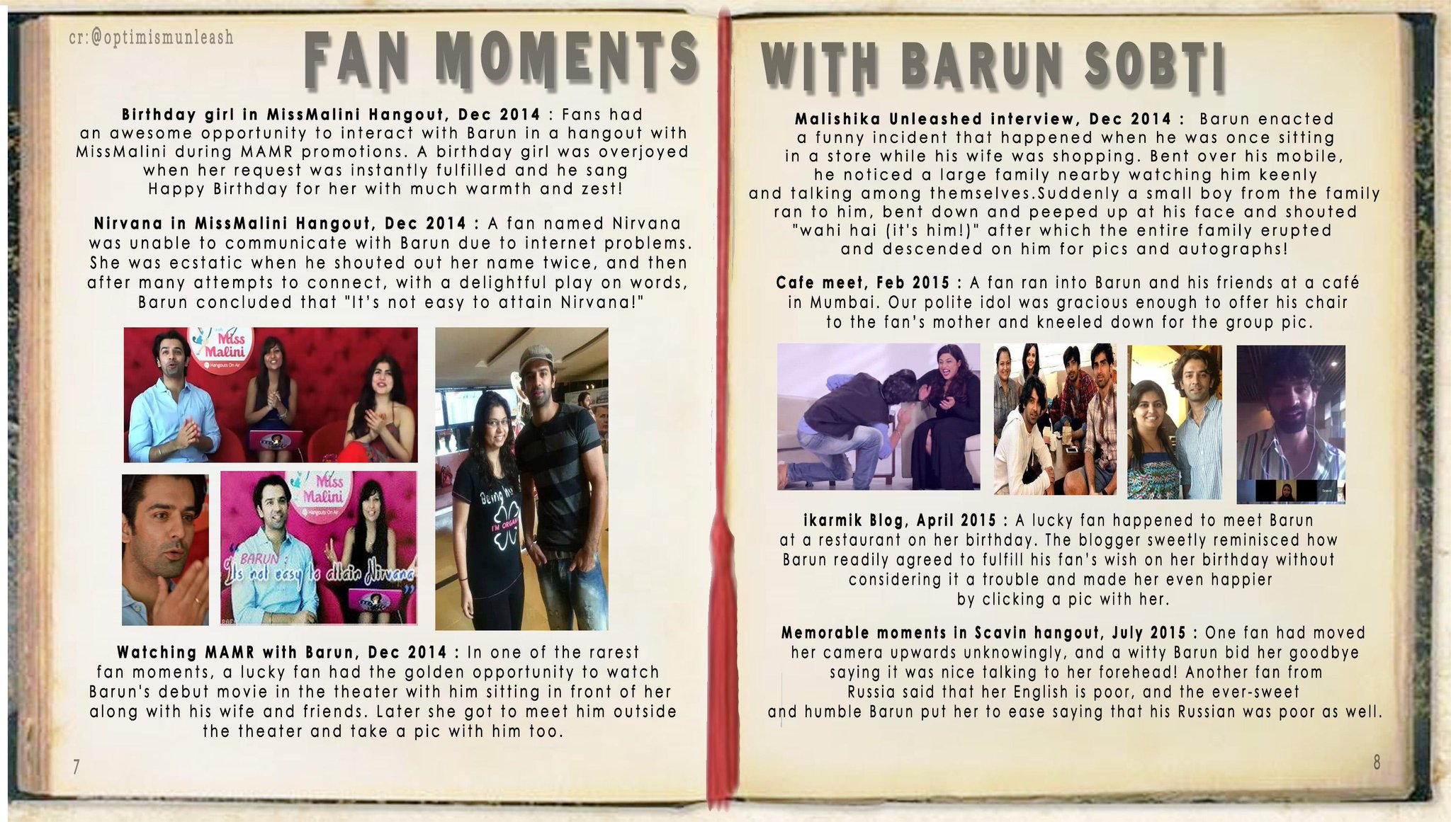 Narrating hilarious incidents...and singing happy birthday...always building a bond

Fan moments with Barun Sobti 4/4 