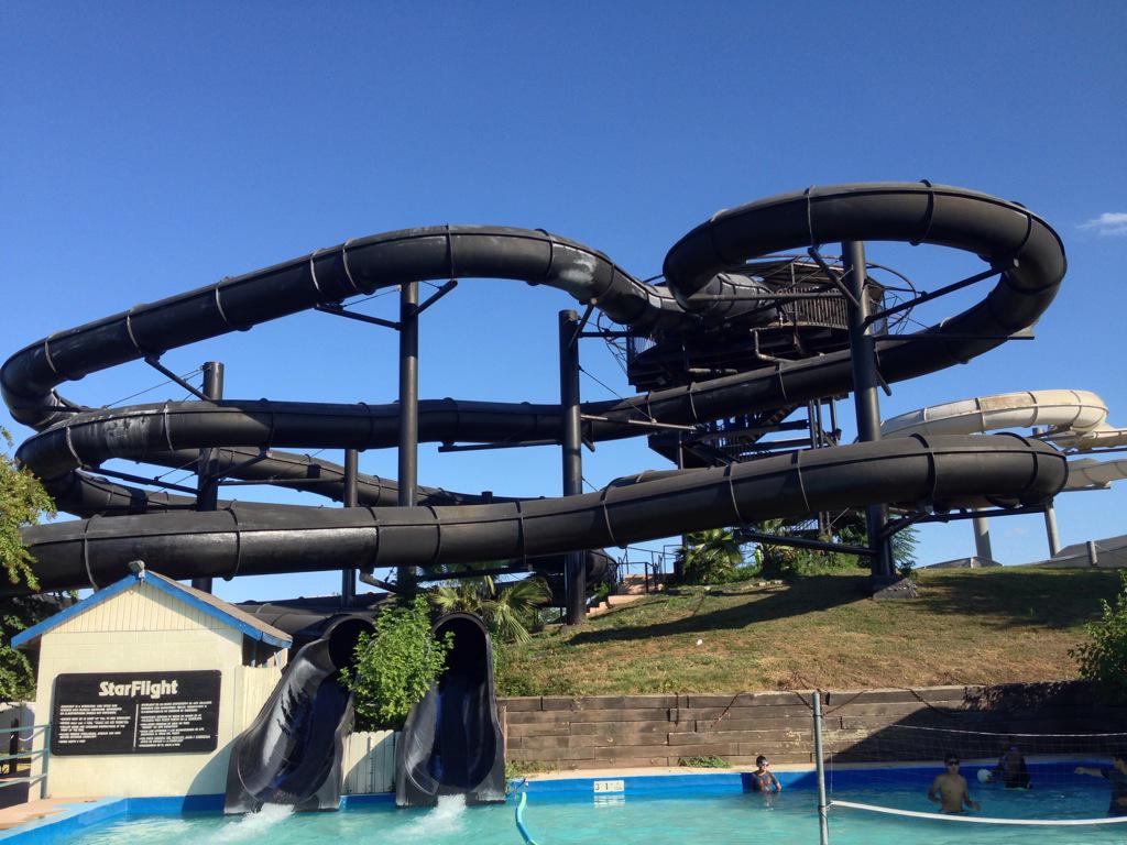 In the Texas heat these would be referred to as- Jacuzzi Slides! #Splashtown #SanAntonio  #Waterpark