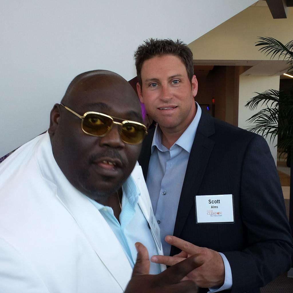 ScottAlms's tweet image. Throw back Thursday with my buddy @FAIZONLOVE at the ONE CLEMSON EVENT!