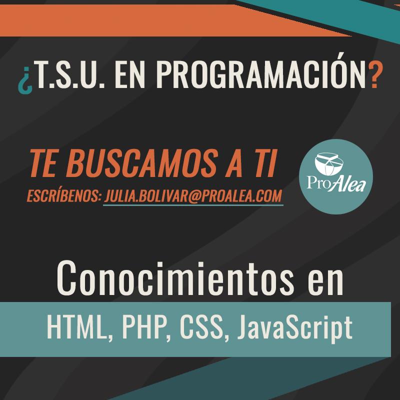 ProAleaVe's tweet image. #TeamProalea Trabaja con nosotros. ¡Muéstranos tu portafolio y trae tus ideas! #ProaleaVe