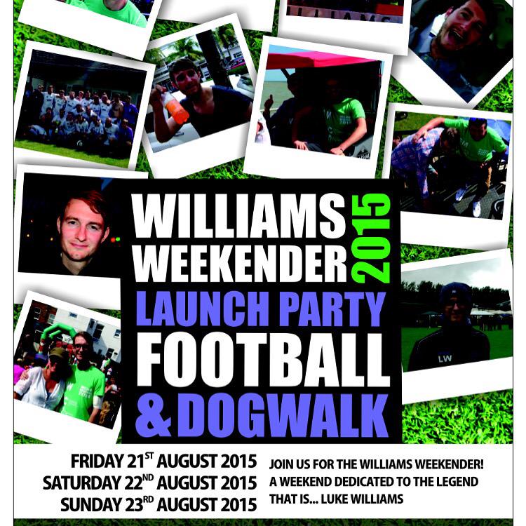 WilliamsWeekend's tweet photo. See @OTYOfficial @dannywisk @sketchreppinink at @CRAMPTONSBAR tomorrow night for the Williams Weekender Launch Party! http://t.co/7JWG3kCwgU