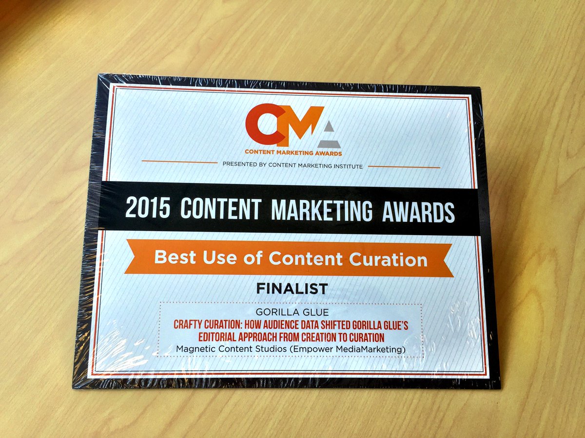 MagneticCS's tweet image. Honored to be nominated, but this should be redeemable for a free drink from @JoePulizzi @CMIContent at #CMWorld