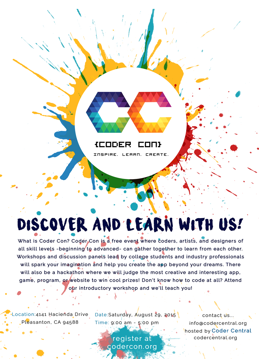 codecamp15's tweet image. Register now at codercon.org!