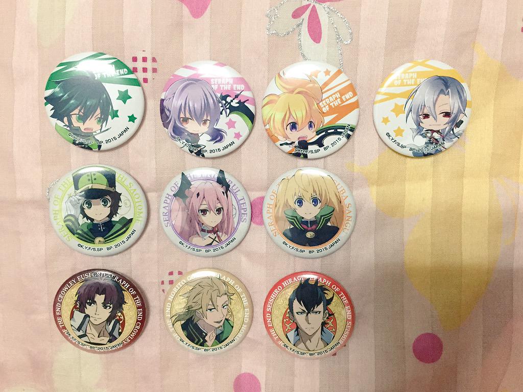 五士典人 缶バッジ 終わりのセラフ おみくじ