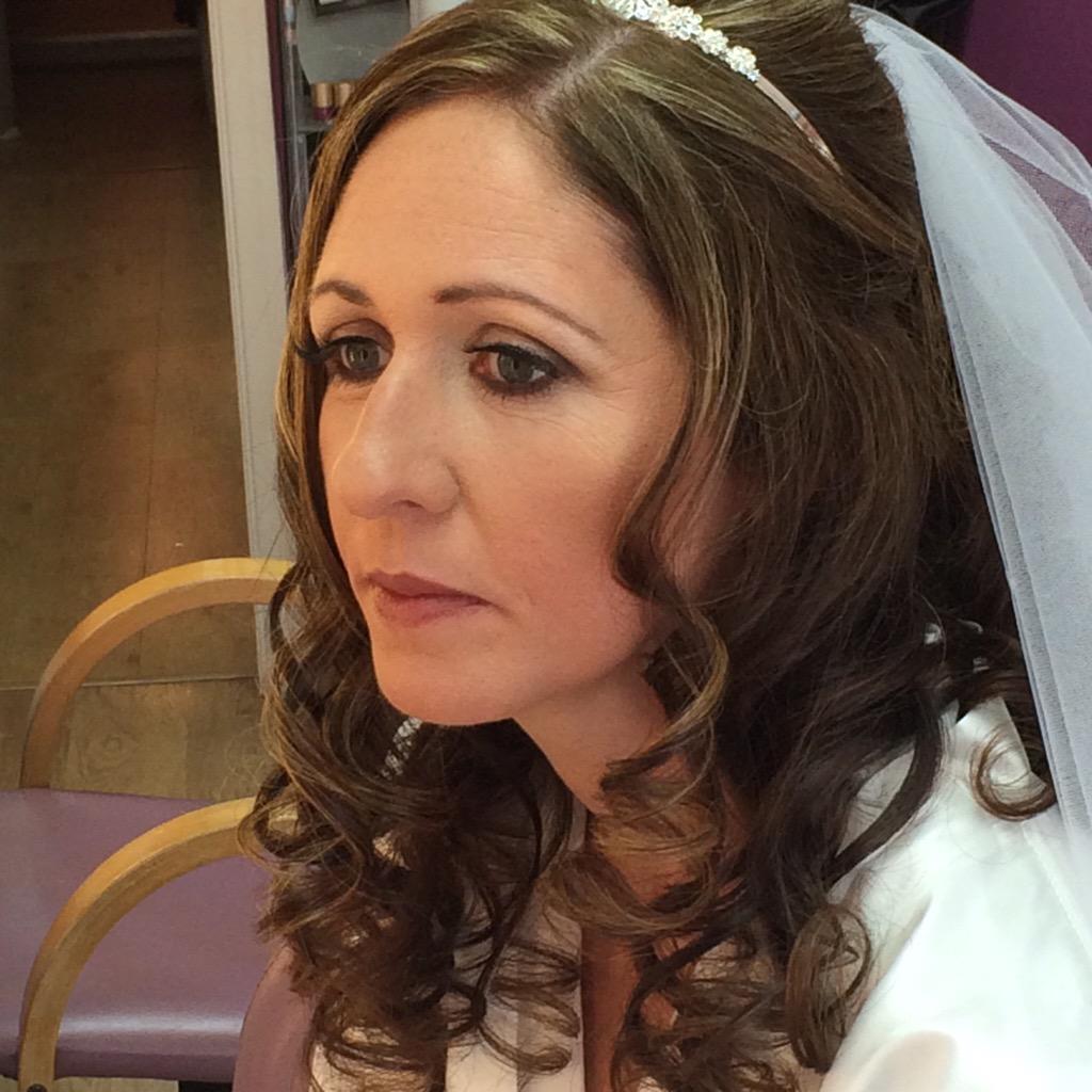 PowderMePretty's tweet image. Bride hair and make up