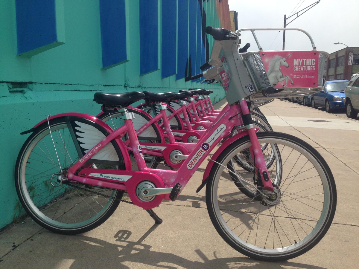 DenverMuseumNS's tweet photo. Have you spotted the @Denver_Bcycle B-Corns around town? Be on the lookout - they disappear on Sep 7! #MythicInDenver http://t.co/Oy8tSLbDNF