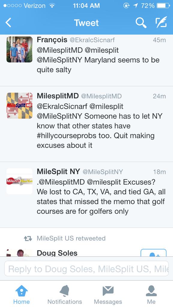 Clumsy_runner's tweet image. What cross country runners fight about