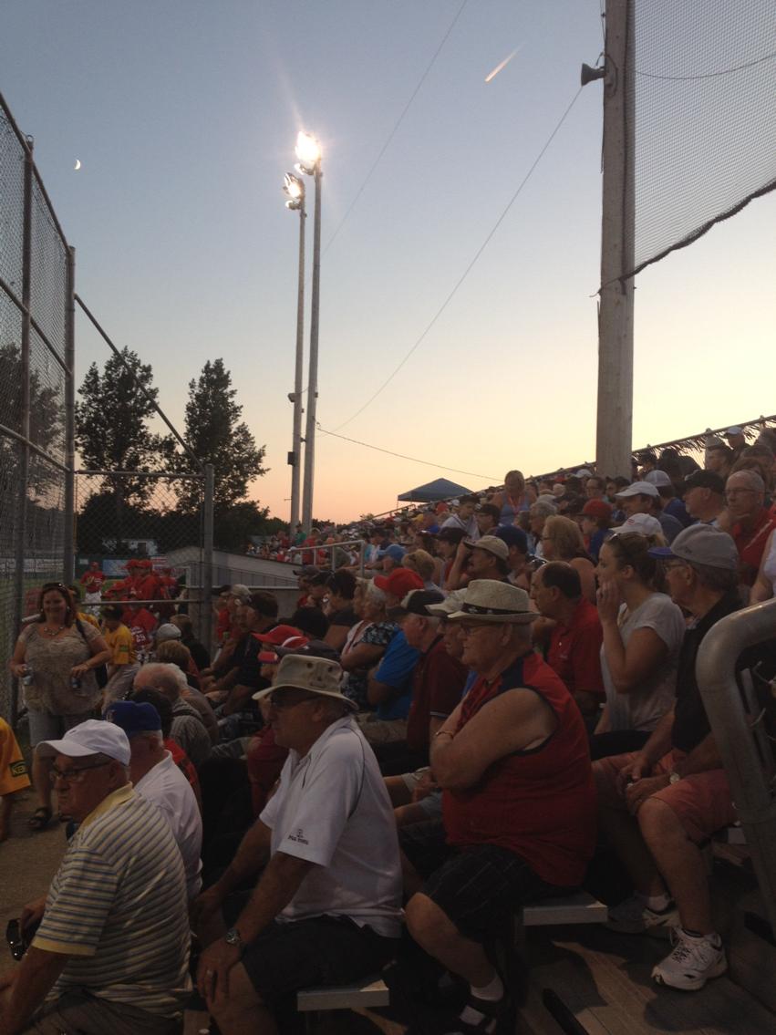 Great crowd here tonight <a href="/ChathamIronmen/">IronmenBaseball</a> game #miramichiproud