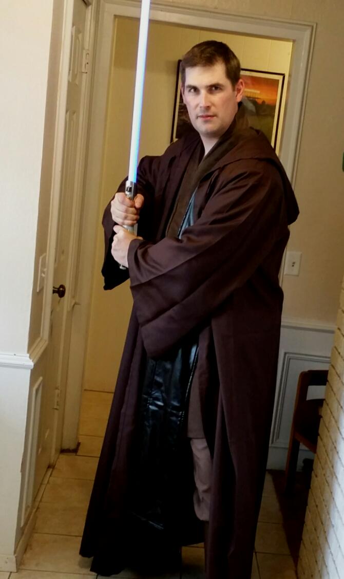 marcusblake's tweet photo. Bring on the dark side...you have nothing on this Jedi. #TheForceAwakens #jedisfromdallas #marcusblake http://t.co/Q4mR1sIoto