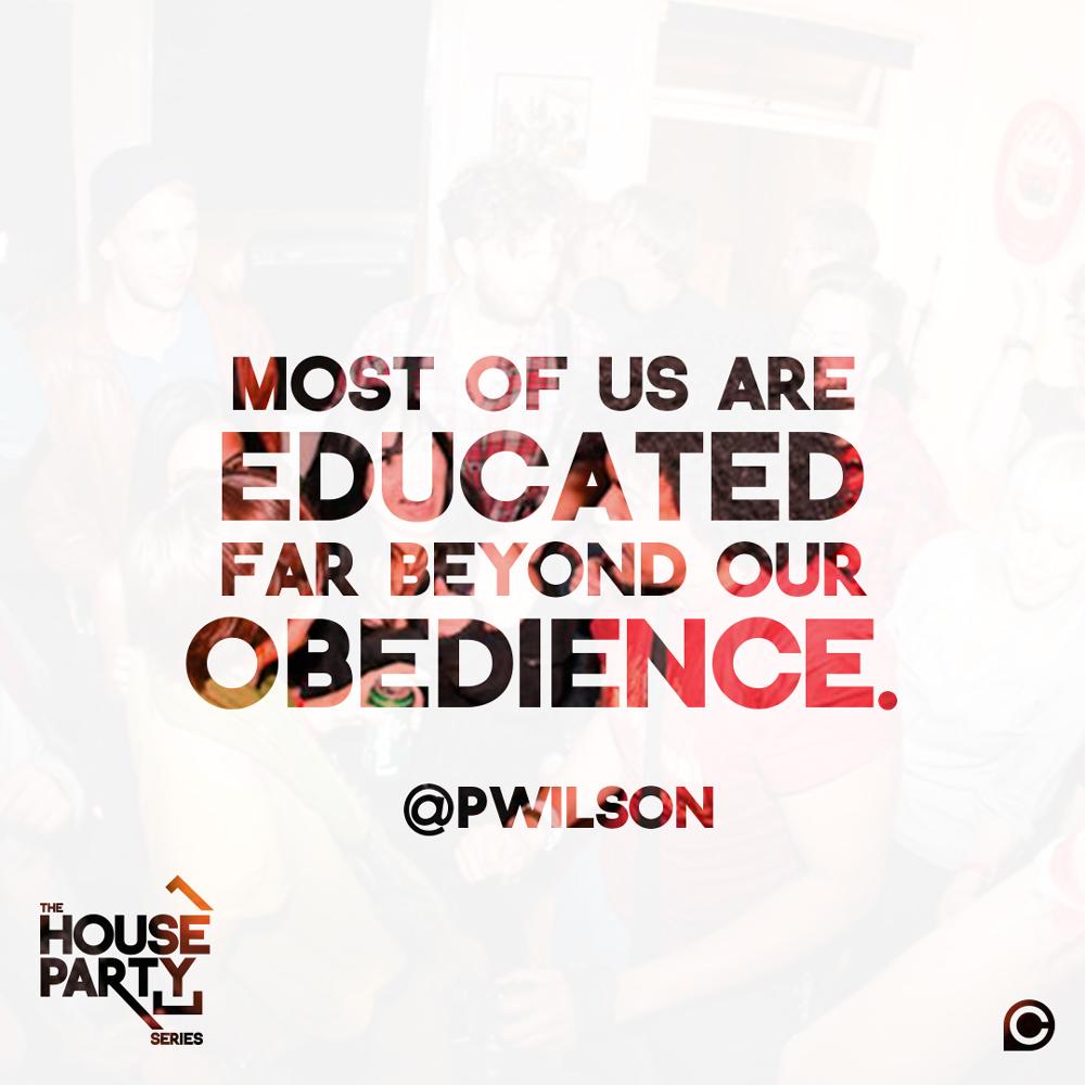 crosspoint_tv's tweet image. Most of us are educated far beyond our obedience. #CPHouseParty