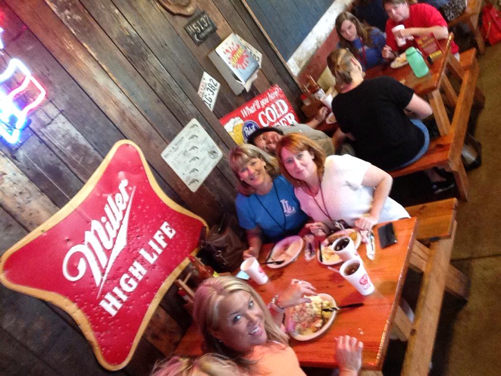 price_allyson's tweet image. Lunch at Rudy's. #scis #thanksray #wouldyoulikemorepotatosalad