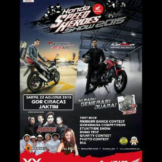 Honda Speed Heroes Show 2015 @AHMT_tangerang @wahana_ritel <a href="/WahanaHonda/">Wahana Honda</a> <a href="/YudhaBSX125R/">Y  U  D  H  A</a> @MHossWWL <a href="/HVICTangerang/">HVIC Tangerang</a>