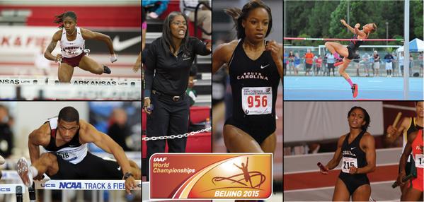 GamecocksOnline's tweet photo. Coach Quarles, @GamecockTrack alumni head to the World Championships this weekend! http://t.co/fRNaL3kyAh #Gamecocks http://t.co/mglTaCjtPt