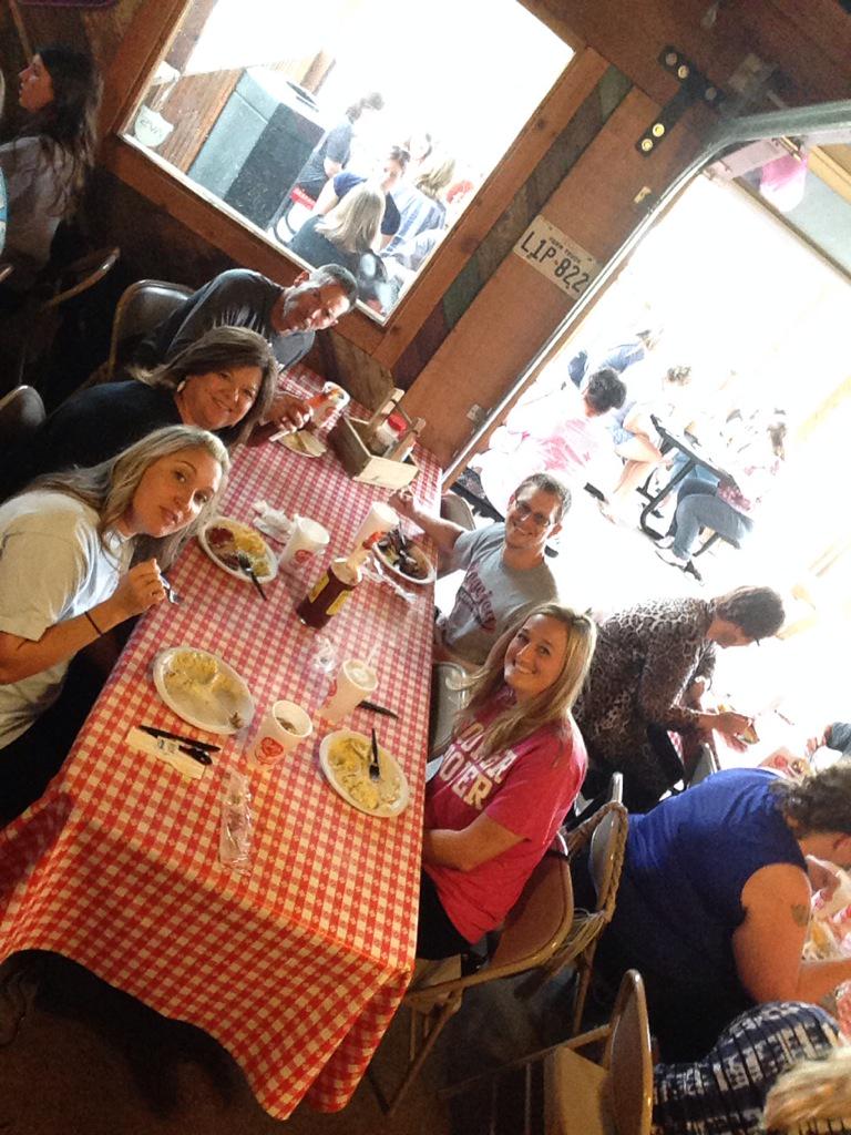 price_allyson's tweet image. Lunch at Rudy's. #scis #thanksray #wouldyoulikemorepotatosalad