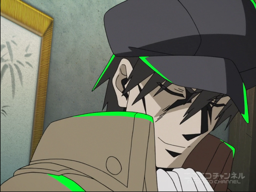 忍殺グリーン補遺】 #njslyr7d 19話、イチロー・モリタのスタイルで登場。