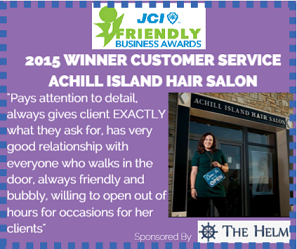 JCIMayo's tweet photo. Congrats @AchillIHair on winning #JCIMayoFBAs for Customer Care http://t.co/xhzBtMyBQ5