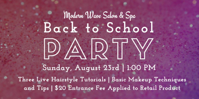 ModernWaveSalon's tweet photo. School's hard enough without worrying about hair and makeup. Visit us this Sunday and know you'll look your best. http://t.co/yUsyNAhLkn
