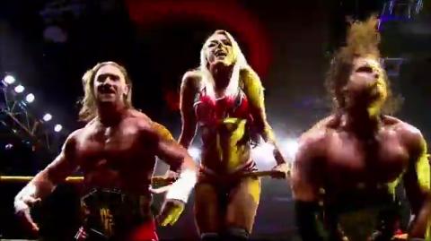 maemymomor's tweet photo. @TheWWEBlake @AlexaBliss_WWE & @WWE_Murphy on a publicity 4 #NXTTakeOver #NXTBrooklyn #BAMF #BlakeAlexaMurphy β₯ http://t.co/LyeUP8rMID