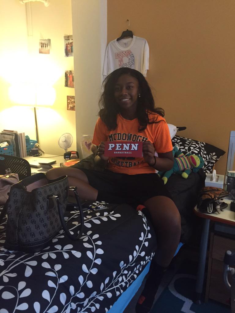 BernLaukaitis's tweet photo. As Look who else I found, Freshman #2... @JameiraJ πβ€οΈπ #PennWBBMoveIn #SheIsReady #Welcome2Penn http://t.co/1L9tHeewof