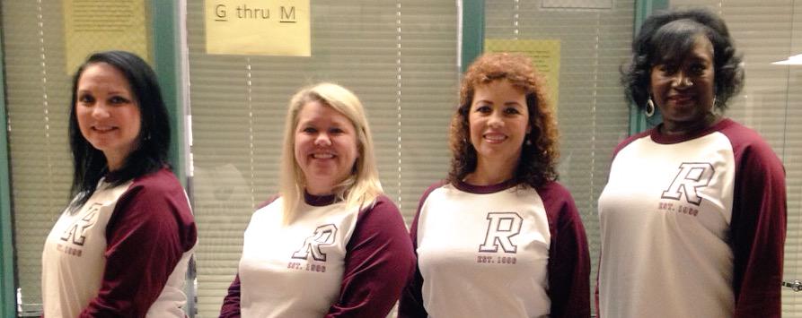 RHSAttendance's tweet photo. Your Rowlett High School 2015-2016 Attendance Ladies!  Mrs. Pierce, Mrs. Godwin, Mrs. Pineda, and Mrs. Gregory! http://t.co/QXgucaqktG