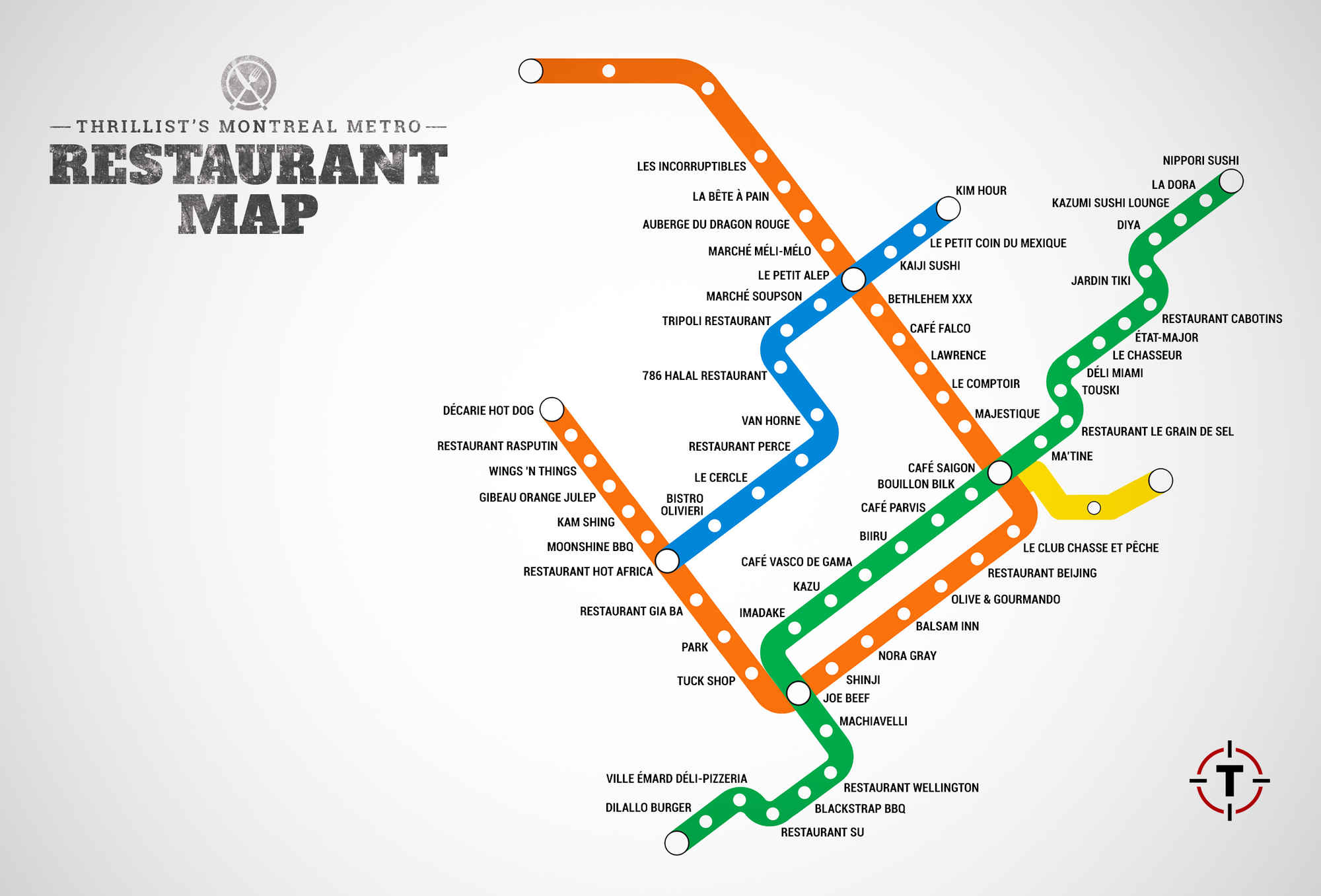 Gastronomie Magazine Montreal S First Ever Metro Restaurant Map Http T Co Rotolies3s Via Thrillist Gastronomiemag Http T Co Dwkos1qaaw