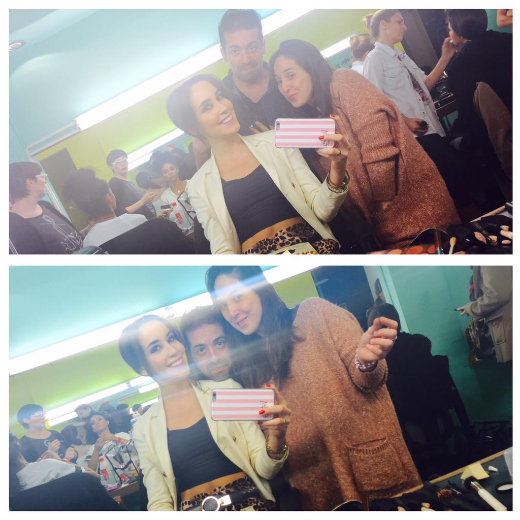 Con dos grandes amigos,produciéndome para el gran programa de hoy jueves para #Showmatch LOS QUIERO💕 Gracias por todo