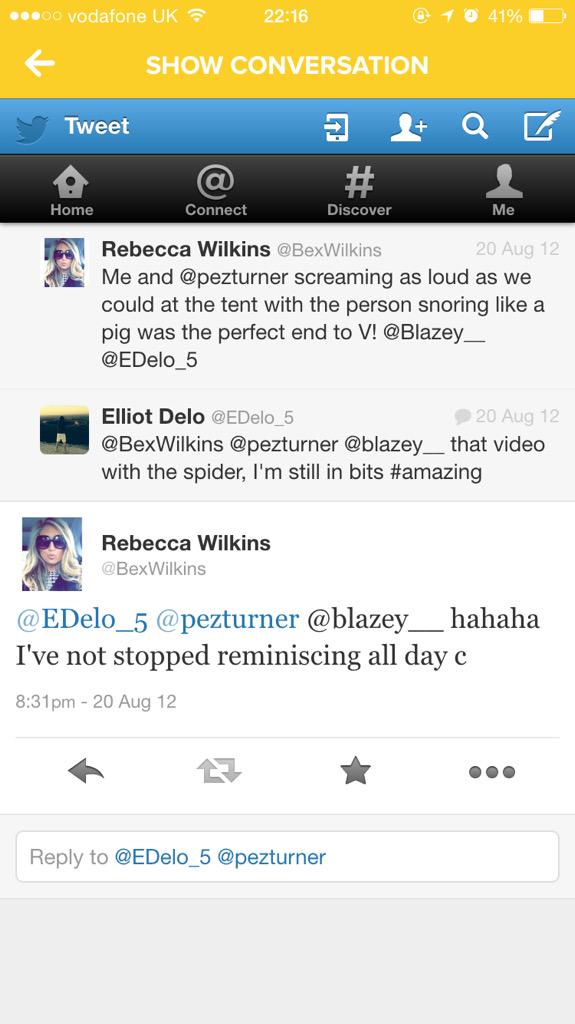 BexWilkins's tweet photo. @EDelo_5 @pezturner someone remind me of the spider video... http://t.co/PTZouQiLSk