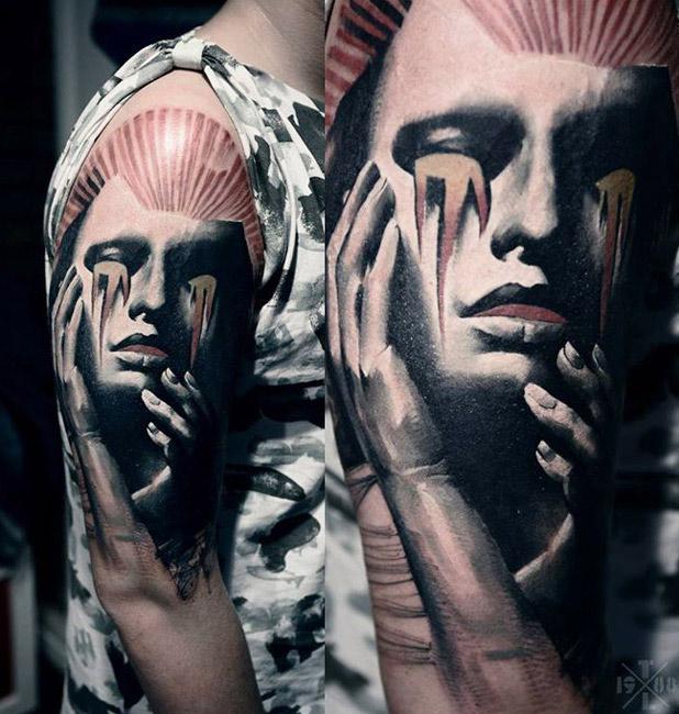 promobonuscodes's tweet photo. Abstract Face Tattoo by Timur Lysenko - http://t.co/pq09Q5an6m http://t.co/kQQtv7cvWl
