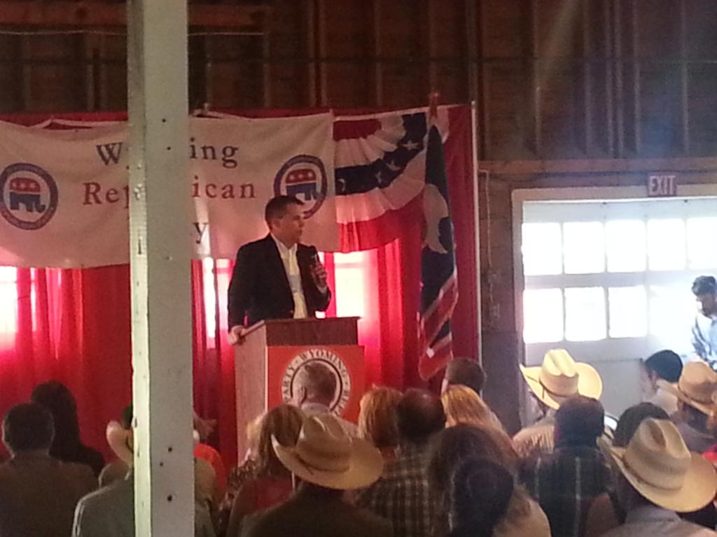 WYGOP's tweet photo. @WYGOP event for @tedcruz event http://t.co/AKeFIngcIM