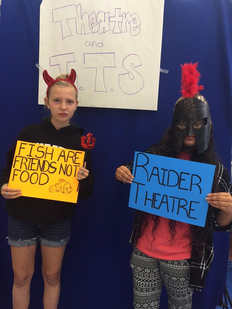 Come take a picture at the theater booth at Howdy Night