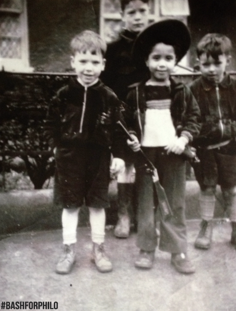 This gem! Philo with his uncle Peter as kids.Peter Lynott &amp; Point Blank are special guests at #BashForPhilo this Sat!