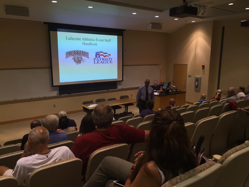 LCGameDay's tweet photo. 2015 game ops meeting ... always a GREAT way to kick off the academic year http://t.co/MVnpYiBs1f