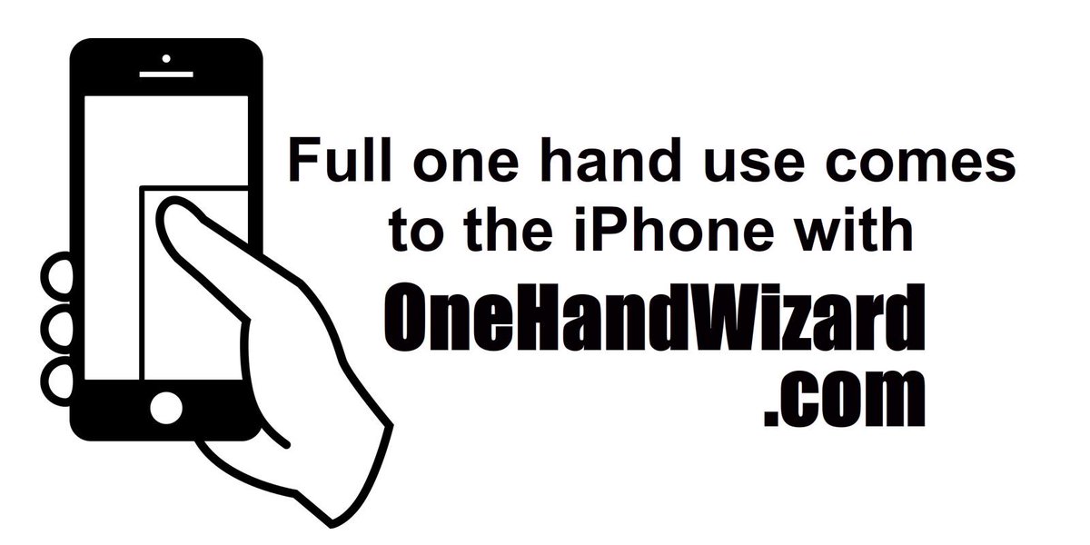 Cam6109's tweet photo. I am using @onehandwizard for full one hand use on the iPhone - I love it! http://t.co/JTCU7NHyzu http://t.co/B3fLa8ZPu9