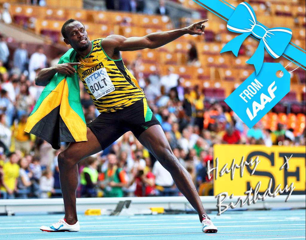 Happy Birthday to Olympic & World Champion and World Record Holder Usain Bolt 