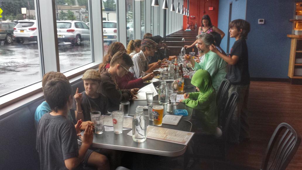Ithacash's tweet photo. Some of the #Ithacash crew with friends and family celebrating today's launch in #Tburg at @atlasbowl http://t.co/xvBhAqOb4Y