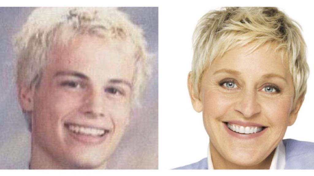throwback to when i wanted to look like that cool guy from 'Trainspotting' but i looked more like Ellen Degeneres