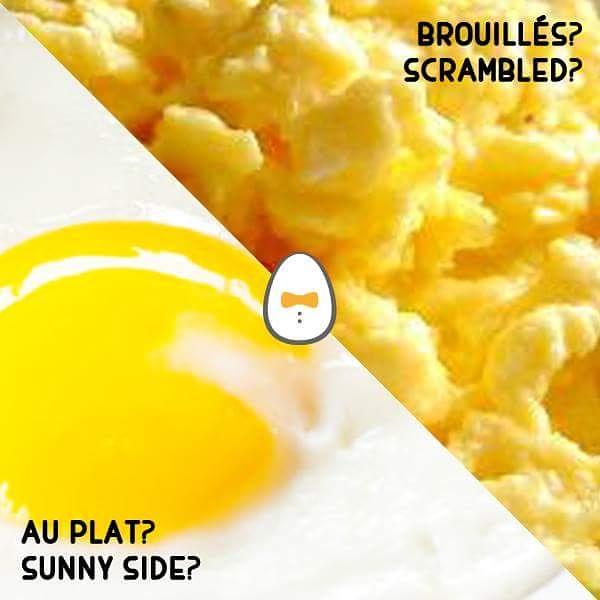 Sunny side or scrambled? #breakfast #eggs #allomoncoco AlloMonCoco.com