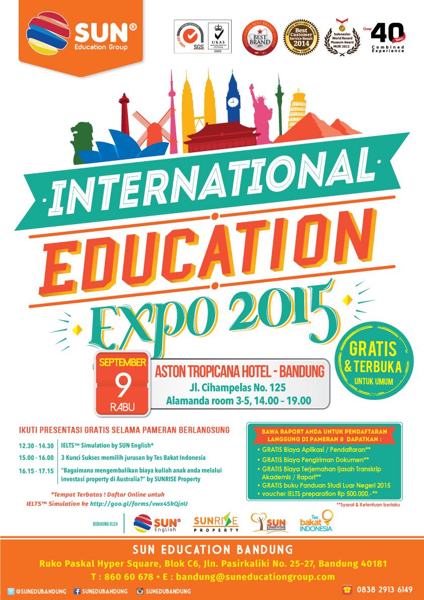 infobdg's tweet photo. Temui representatif dr MONASH, COVENTRY, dll di #SUNexpo2015 | Aston Hotel Cihampelas 9 Sept '15 - @SUNeduBandung http://t.co/j4MLFiLmjJ