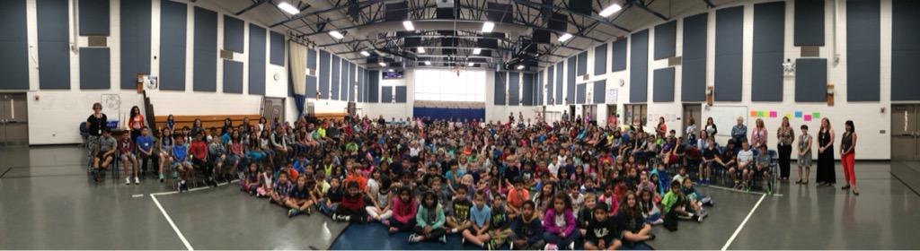 Barbara Rose Proud.  First day assembly. Our entire school!  #brose220