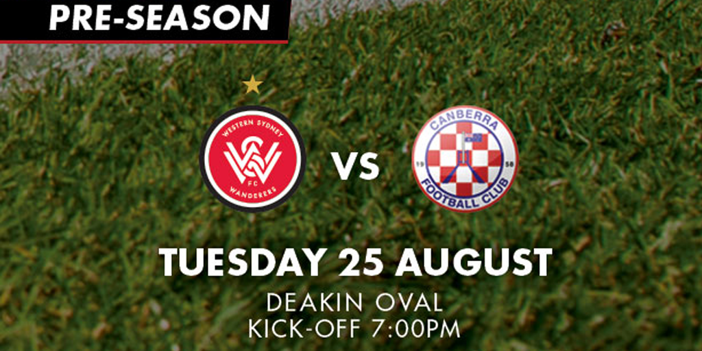 wswanderersfc's tweet photo. We'll be taking on Canberra FC in a pre-season friendly on Tuesday night in Canberra: http://t.co/CbdkerSV66 #WSW http://t.co/8XMh4OnLPq