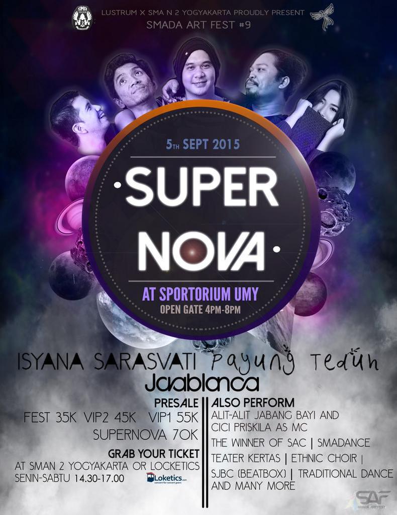 Jogja
Sabtu 5 September 2015
Payung Teduh di SMADA ART FEST, @ Sportorium UMY.
Info: <a href="/eventsmadayk/">EVENT SMADA JOGJA</a>