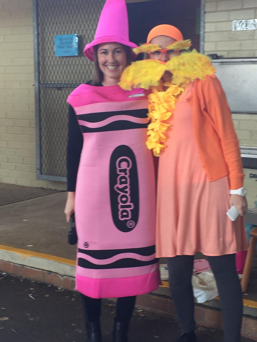 AnnaJB_edu's tweet photo. @CroydonPS quality book parade, quality teachers and quality costumes!  The Lorax and @OliverJeffers Pink Crayon. http://t.co/QWkolTYppz