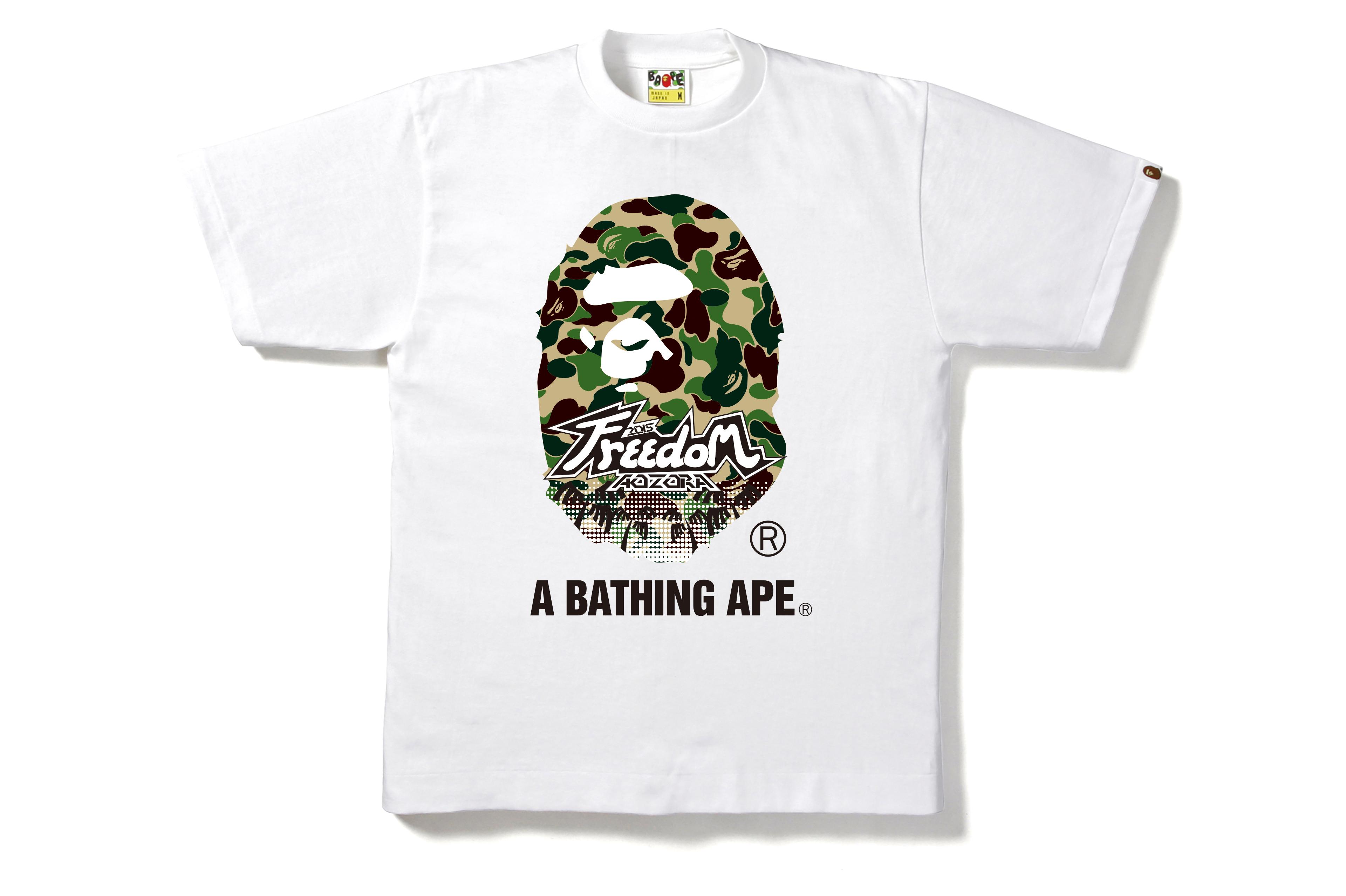 Bape Com Twitter પર 8月22日 土 8月29日 30日 土日 9月5日 土 の4日間にわたり 東北 淡路島 九州 の3会場で開催される夏フェス Freedom Aozora 15 昨年に続き今年も出演アーティスト用tシャツをbape がサポート Http T Co Yxbwd35hmc Twitter