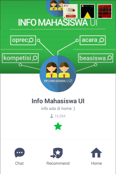 LINE @infomahasiswaui tweet media