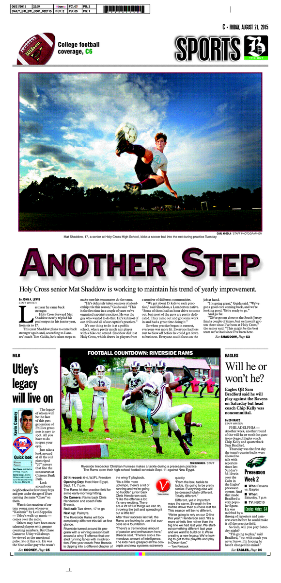 TullSportdesign's tweet photo. 8/21 @BurlcoTimes Sports 2 great photos from @CarlKosola @ @RimbackBCT @PeteBrescia @APSE_sportmedia @BCTGameOn http://t.co/X0ngBaA1HD