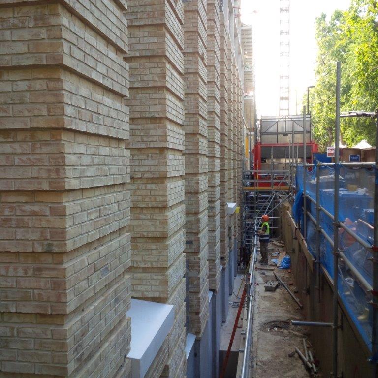 Peterson Bricks looking great on our Cartwright Gardens Project in London #precast #architecture