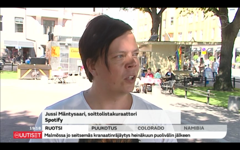 eevaronkainen's tweet photo. Kymmenen Uutiset 10.8. http://t.co/R6DLCulIb5 14:20 eteenpäin pelkkää hupia, go @jussimantysaari ! #lifeatspotify http://t.co/hbaR0A9Bj7